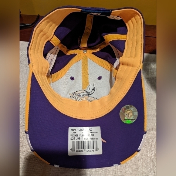 NWT Reebok NFL On Field Hat Cap Team Apparel Minnesota Vikings Football - Picture 3 of 7